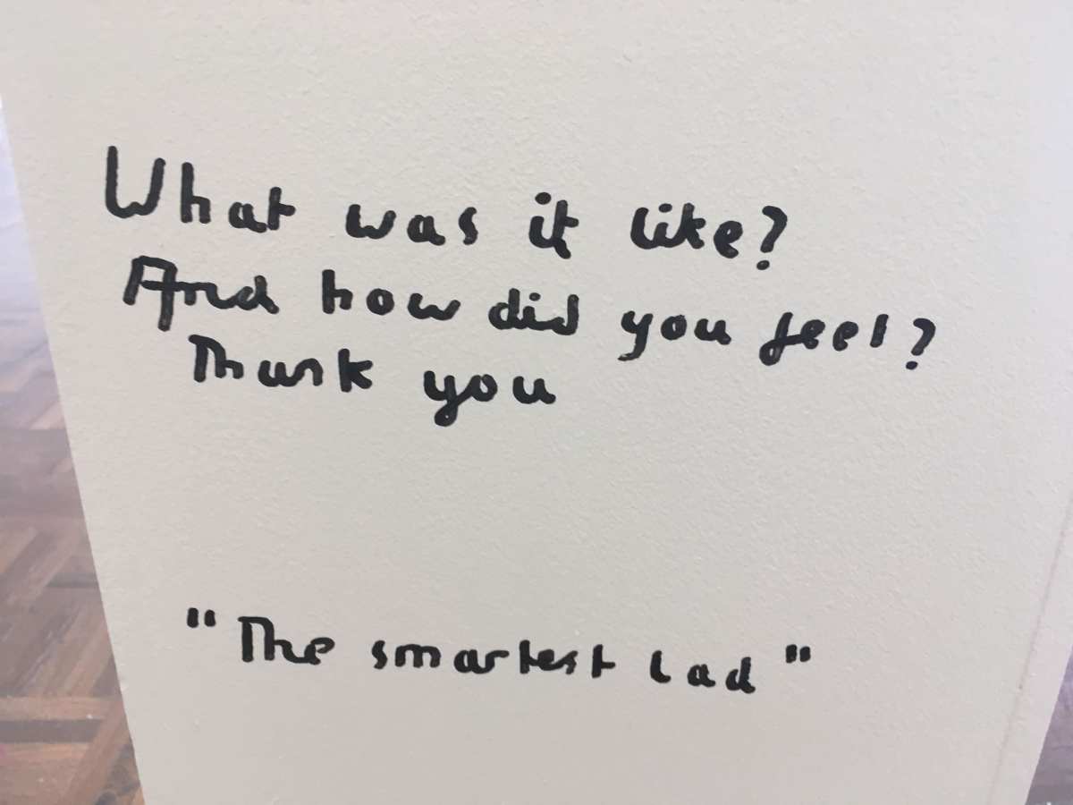 Close up of Percy F. plinth