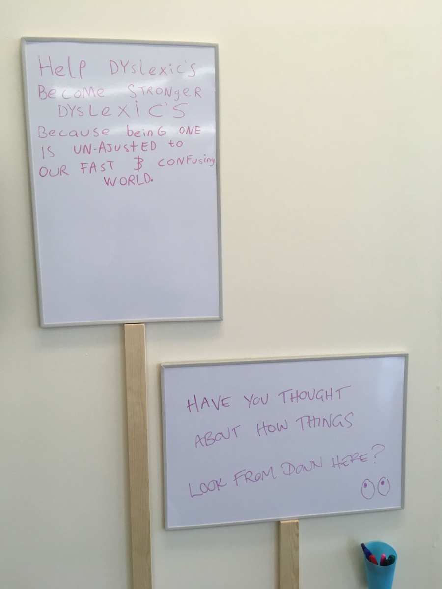 Accessible Protesting whiteboard protest signs