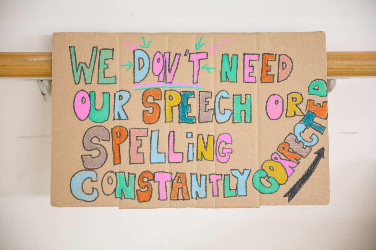 Protest sign from research