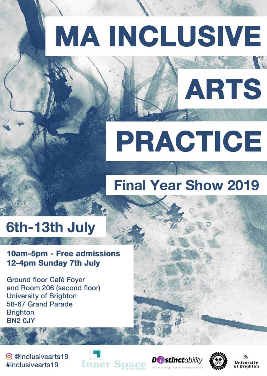 Inclusive Arts Practice MA poster